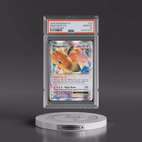 2016 Pokémon XY Evolutions #72 Dragonite EX - Holo (PSA 10 GEM MINT)