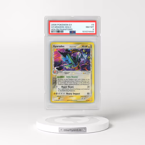 2006 Pokémon EX Holon Phantoms #8 Gyarados - Holo (PSA 8 NM-MT)