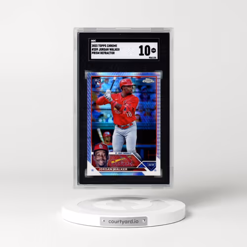 2023 Topps Chrome #209 Jordan Walker - Prism Ref. (SGC 10 GEM MINT)
