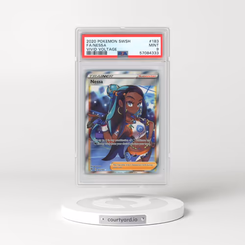 2020 Pokémon Sword & Shield Vivid Voltage #183 Nessa - Full Art (PSA 9 MINT)