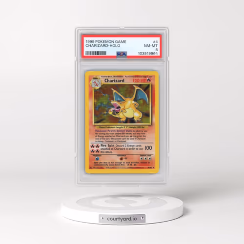 1999 Pokémon Game #4 Charizard - Holo (PSA 8 NM-MT)