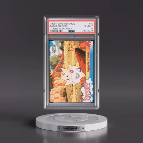 1999 Topps Pokémon the Movie Edt #45 Movie Edition - Togepi in Trouble (PSA 10 GEM MINT)