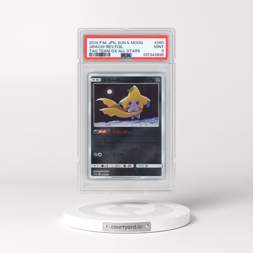 2019 Pokémon Sun & Moon Tag Team GX All Stars #090 Jirachi - Reverse Foil (PSA 9 MINT)