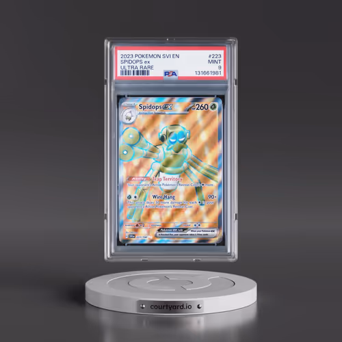 2023 Pokémon Svi EN-Scarlet & Violet #223 Spidops EX - Holo Ultra Rare (PSA 9 MINT)