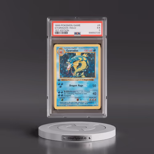 1999 Pokémon Game #6 Gyarados - 1st Edition Holo (PSA 5 EX)