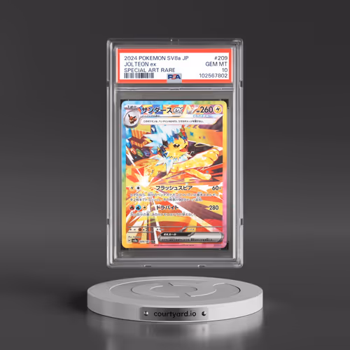 2024 Pokémon Sv8a-Terastal Fest EX #209 Jolteon EX - Holo Special Art Rare (PSA 10 GEM MINT)