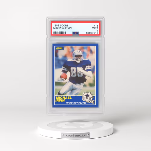 1989 Score #18 Michael Irvin (PSA 9 MINT)