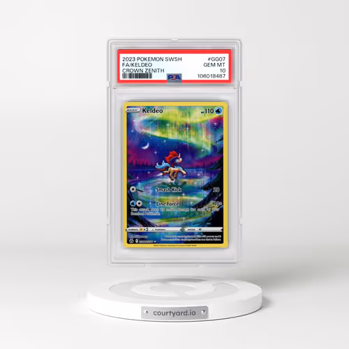 2023 Pokémon Sword and Shield Crown Zenith #GG07 Keldeo - Full Art (PSA 10 GEM MINT)
