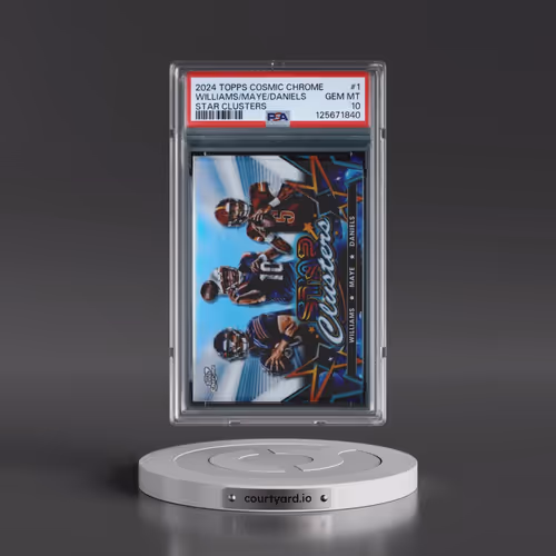 2024 Topps Cosmic Chrome Star Clusters #1 Caleb Williams/Drake Maye/Jayden Daniels (PSA 10 GEM MINT)