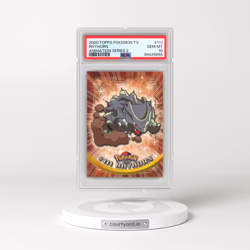 2000 Topps Pokémon TV Animation Series 2 #111 Rhyhorn (PSA 10 GEM MINT)