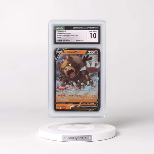 2022 Silver Tempest #102/195 Ursaluna V - Holo (CGC 10 GEM MINT)