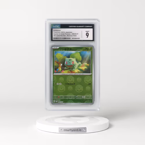 2022 Scarlet & Violet Promos #059/SV-P Bulbasaur - Reverse Holo 151 Card File Set Poke Ball (CGC 9 MINT)