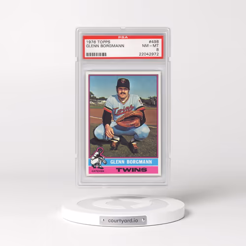 1976 Topps #498 Glenn Borgmann (PSA 8 NM-MT)