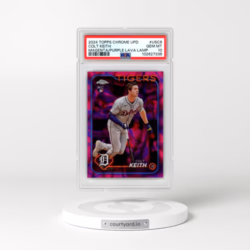 2024 Topps Chrome Update #USC8 Colt Keith - Magenta/Purple Lava Lamp (PSA 10 GEM MINT)