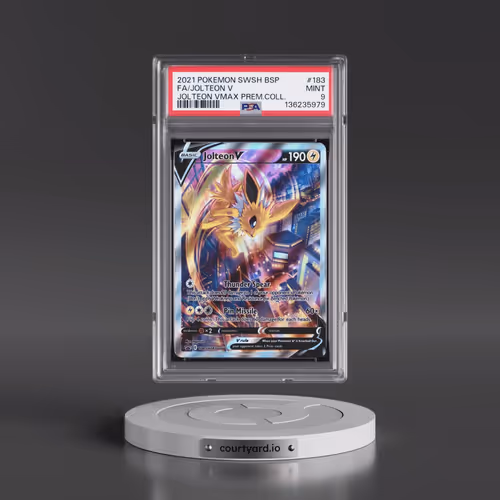 2021 Pokémon Swsh Black Star Promo #183 Jolteon V - Holo Full Art Jolteon Vmax Premium Collection (P