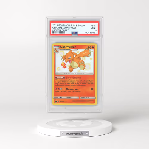 2019 Pokémon Sun & Moon Hidden Fates #SV7 Charmeleon - Holo (PSA 9 MINT)