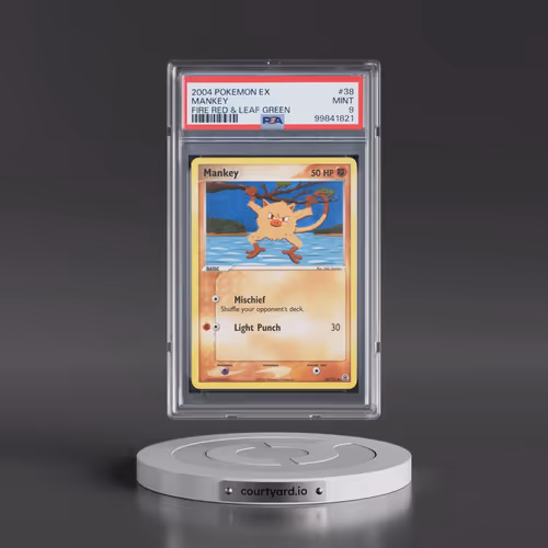 2004 Pokémon EX Fire Red & Leaf Green #38 Mankey (PSA 9 MINT)