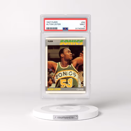 1987 Fleer #64 Alton Lister (PSA 9 MINT)