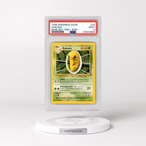 1999 Pokémon Game #33 Kakuna - Base Set 1999-2000 (PSA 9 MINT)