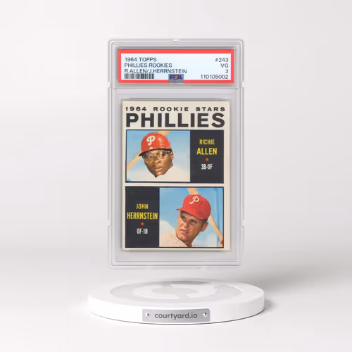 1964 Topps #243 Phillies Rookies - Richie Allen/John Herrnstein (PSA 3 VG)