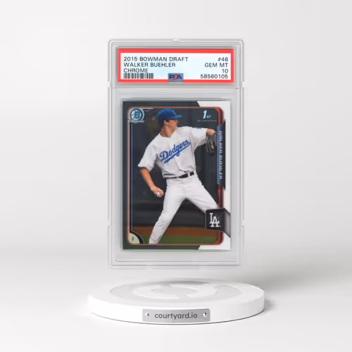 2015 Bowman Draft #46 Walker Buehler - Chrome (PSA 10 GEM MINT)