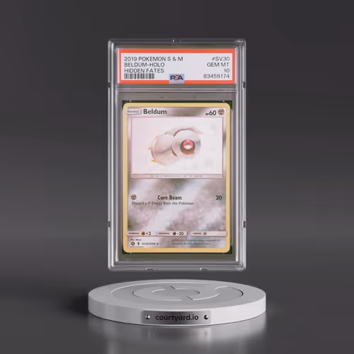 2019 Pokémon Sun & Moon Hidden Fates #SV30 Beldum - Holo (PSA 10 GEM MINT)