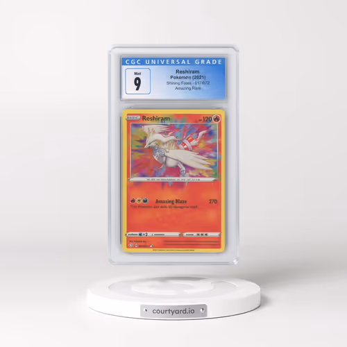 2021 Shining Fates #017/072 Reshiram - Amazing Rare Holo (CGC 9 MINT)