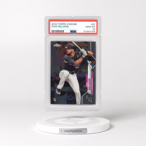 2020 Topps Chrome #67 Sam Hilliard (PSA 10 GEM MINT)