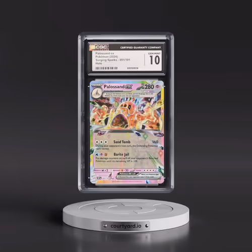 2024 Pokémon Ssp EN-Surging Sparks #091 Palossand EX - Holo (CGC 10 GEM MINT)