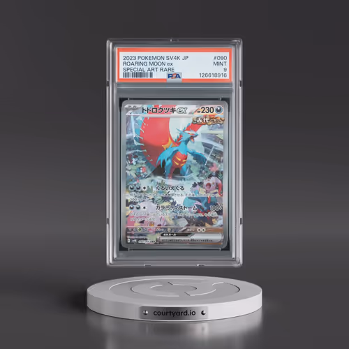 2023 Pokémon Sv4k-Ancient Roar #090 Roaring Moon EX - Holo Special Art Rare (PSA 9 MINT)