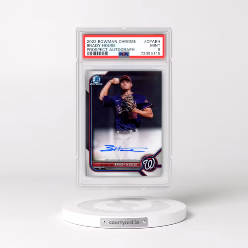 2022 Bowman Chrome Prospect Autographs #CPABH Brady House (PSA 9 MINT)