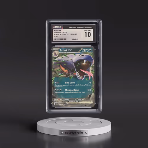 2023 Scarlet & Violet 151 - MEW EN #024/165 Arbok ex - Holo (CGC 10 GEM MINT)