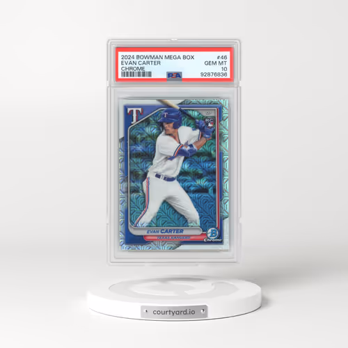 2024 Bowman Mega Box Chrome #46 Evan Carter (PSA 10 GEM MINT)