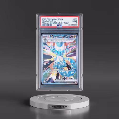 2025 Pokémon Pre EN-Prismatic Evolutions #165 Dragapult EX - Holo Special Illustration Rare (PSA 9 M