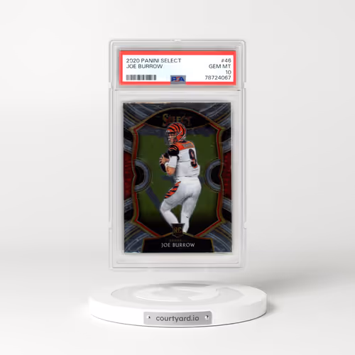 2020 Panini Select #46 Joe Burrow (PSA 10 GEM MINT)