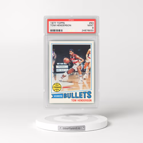 1977 Topps #93 Tom Henderson (PSA 9 MINT)