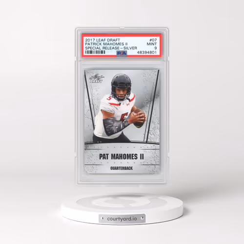 2017 Leaf Special Release Draft Silver #07 Pat Mahomes II (PSA 9 MINT)