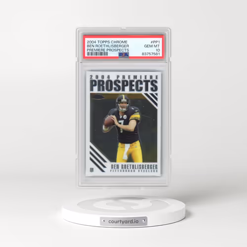 2004 Topps Chrome Premiere Prospects #PP1 Ben Roethlisberger (PSA 10 GEM MINT)