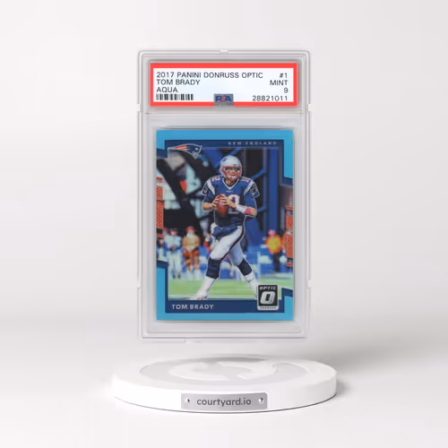 2017 Panini Donruss Optic #1 Tom Brady - Aqua (PSA 9 MINT)