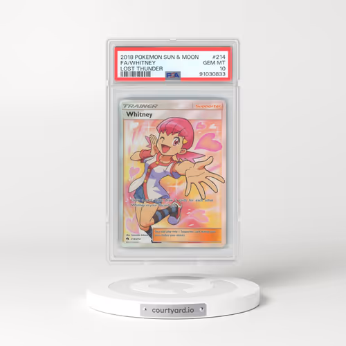 2018 Pokémon Sun & Moon Lost Thunder #214 Whitney - Full Art (PSA 10 GEM MINT)