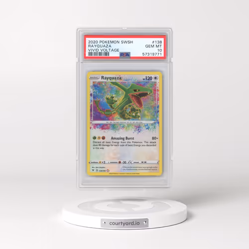 2020 Pokémon Sword & Shield Vivid Voltage #138 Rayquaza (PSA 10 GEM MINT)