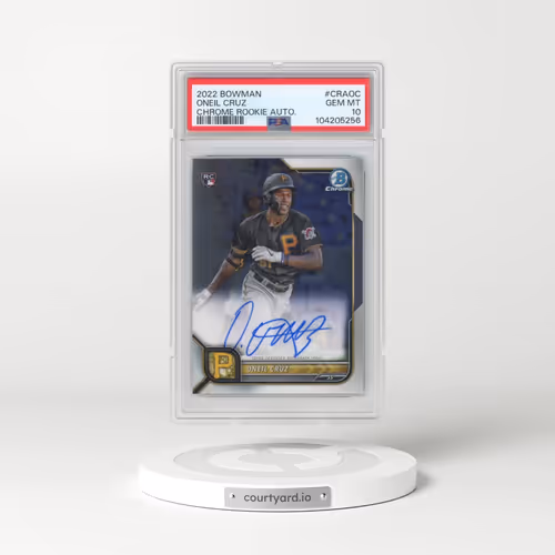 2022 Bowman Chrome Rookie Autographs #CRAOC Oneil Cruz (PSA 10 GEM MINT)
