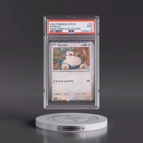 2024 Pokémon Svp EN-SV Black Star Promo #122 Snorlax - Twilight Masquerade Three Pack Blisters (PSA