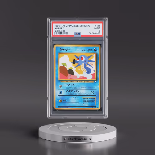 1998 Pokémon Vending #116 Horsea - Series III (PSA 9 MINT)