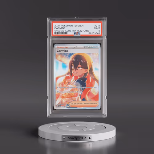2024 Pokémon Twm EN-Twilight Masquerade #217 Carmine - Special Illustration Rare (PSA 9 MINT)
