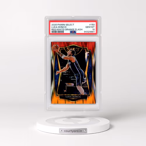 2020 Panini Select #150 Luka Doncic - Red/White/Orange Flash (PSA 10 GEM MINT)
