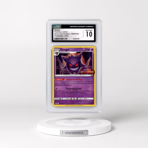 2017 Black Star Promos - Sword & Shield #SWSH241 Gengar - Prerelease Holo (CGC 10 GEM MINT)