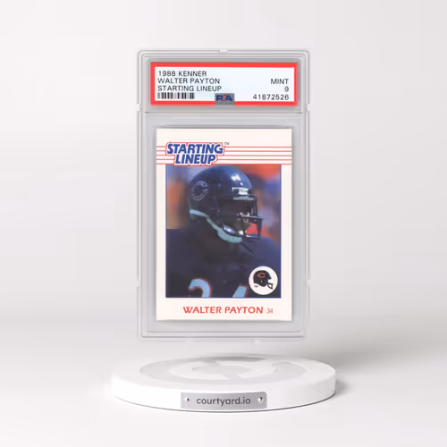 1988 Kenner Starting Lineup Walter Payton (PSA 9 MINT)