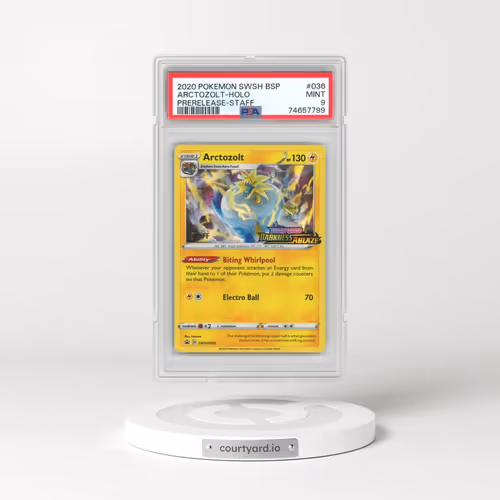 2020 Pokémon Swsh Black Star Promo #036 Arctozolt - Holo Prerelease-Staff (PSA 9 MINT)