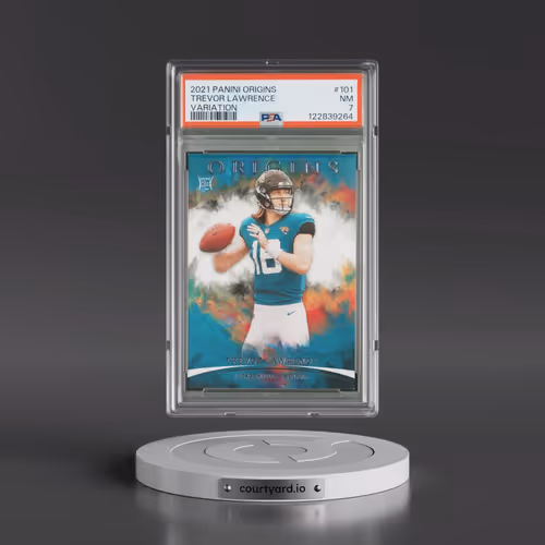 2021 Panini Origins #101 Trevor Lawrence - Variation (PSA 7 NM)